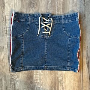 Vintage Tommy Hilfiger Tie Mini Skirt
